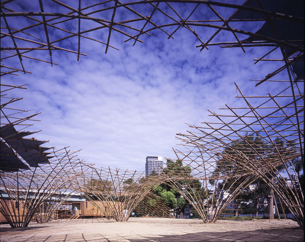 BAMBOO FOREST & HUTS WITH WATER