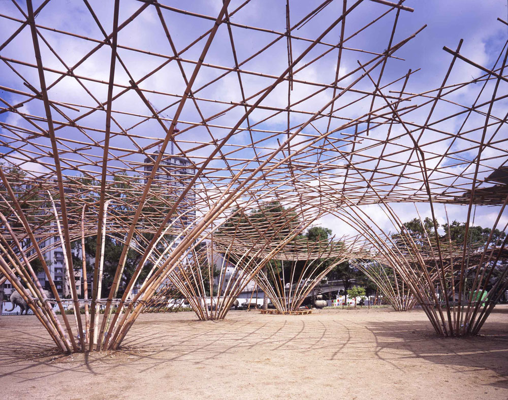 BAMBOO FOREST & HUTS WITH WATER