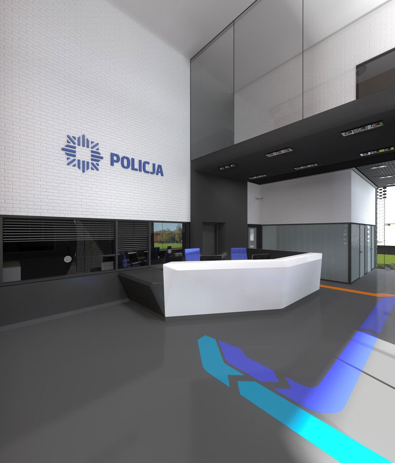 Budowa modułowa komisariatu policji: Archimed, Warszawa