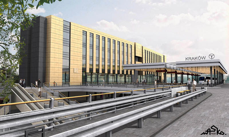 Dwupoziomowy dworzec autobusowy  : Kraków, Wasko Projekt