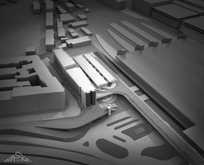 Dwupoziomowy dworzec autobusowy  : Kraków, Wasko Projekt