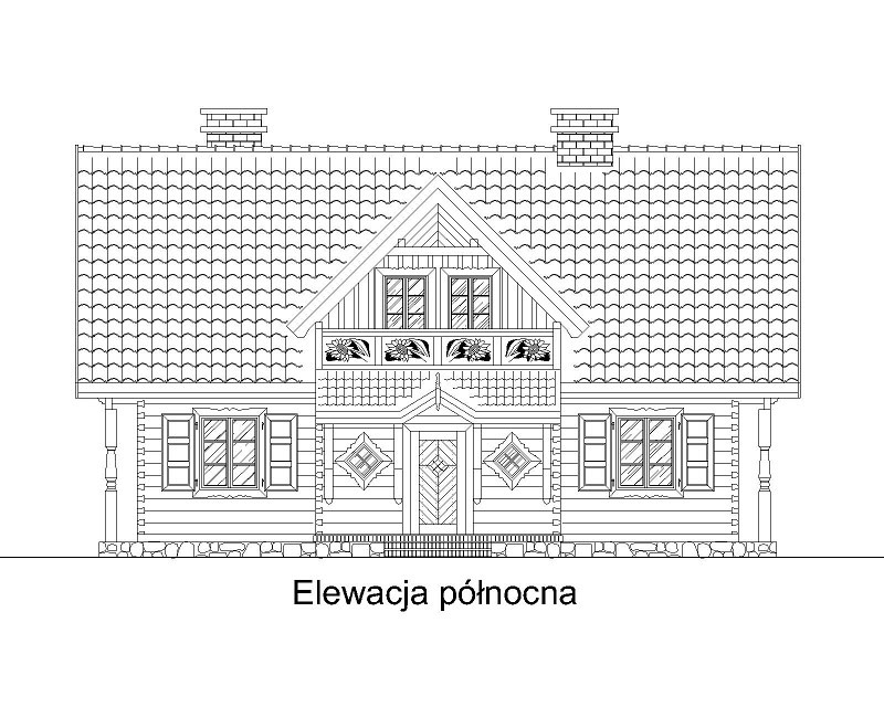 Drewniany dom z pracowni Wiejskie Klimaty