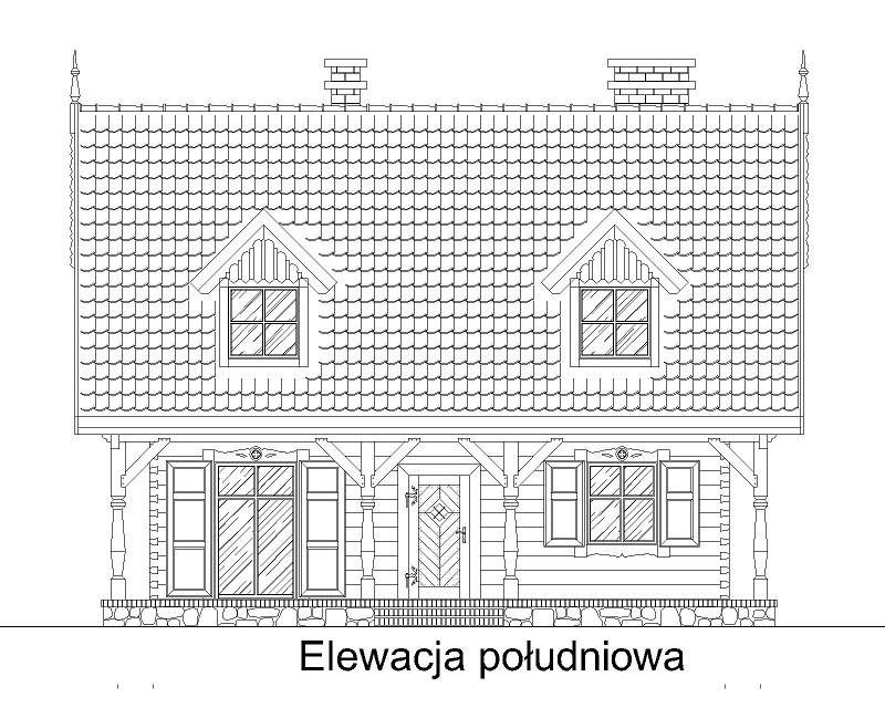 Projekt wiejskiego domu z podlaskiej pracowni Wiejskie Klimaty