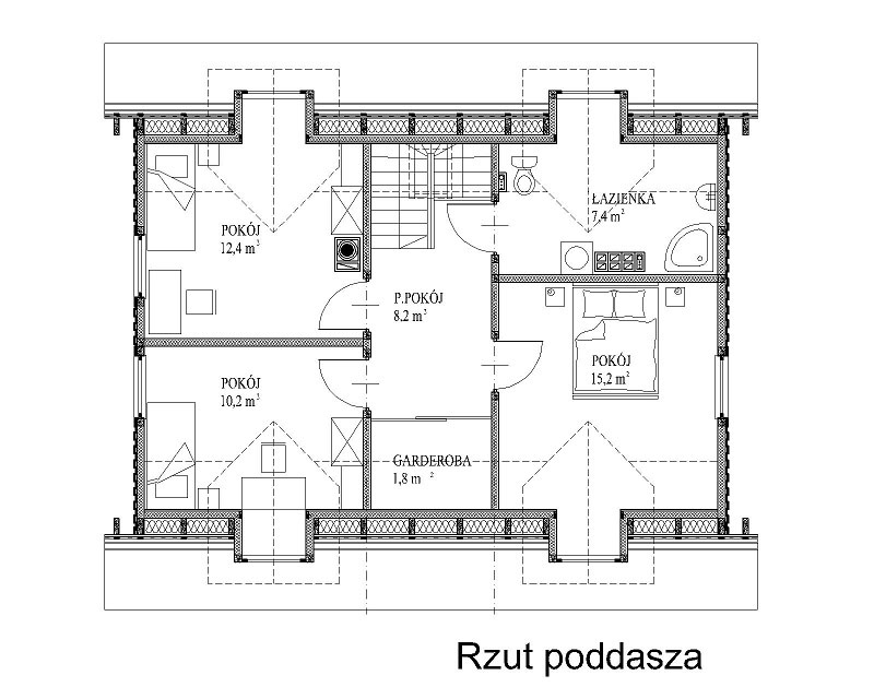 Projekt wiejskiego domu z podlaskiej pracowni Wiejskie Klimaty