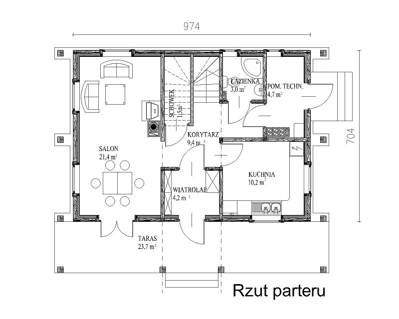 Projekt wiejskiego domu z podlaskiej pracowni Wiejskie Klimaty