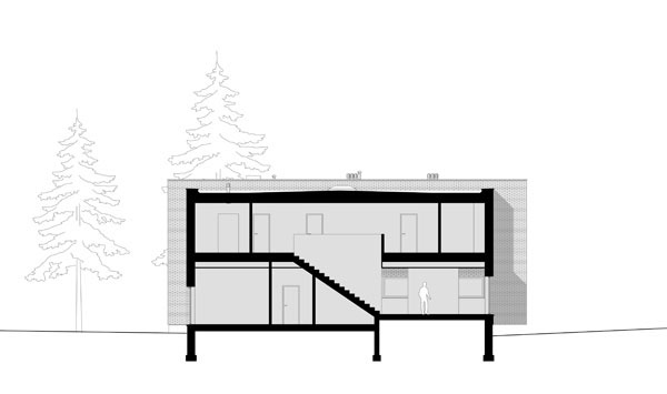 Dom w lesie : projekt od KILKORO architekci 