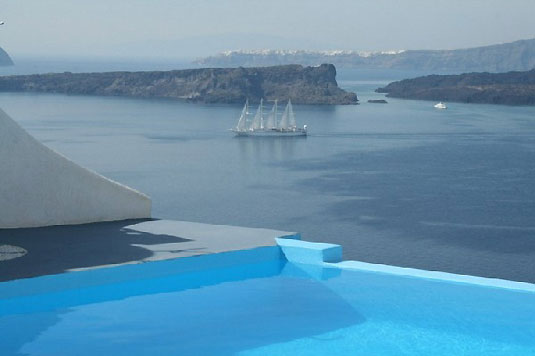 Hotel na wyspie Santorini