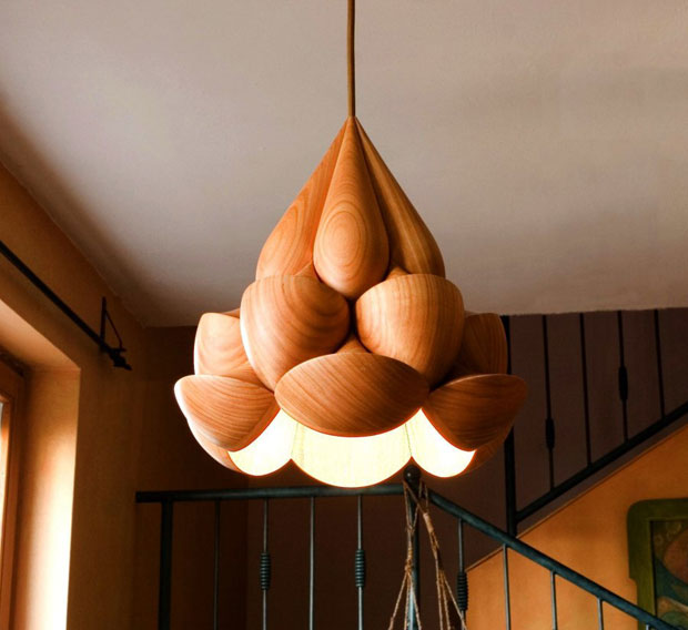 Drewniane klosze lamp