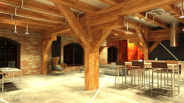 Loft w starym spichlerzu : Genius Loci Architekci