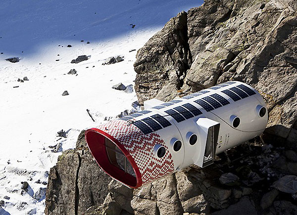 Modułowa konstrukcja na Mt.Blanc