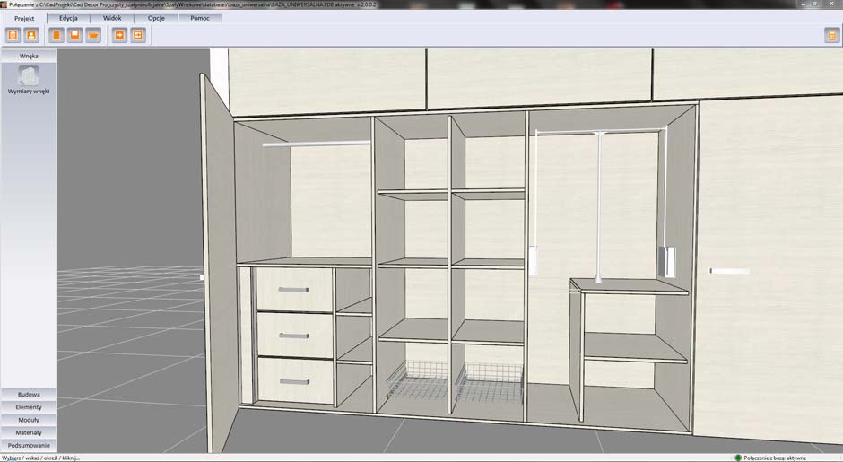 Łatwiej i szybciej z Modułem Szaf Wnękowych: CAD Projekt K&A