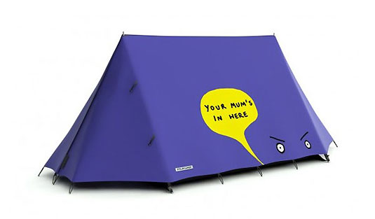 Nietypowy namiot na campingu : fieldcandy