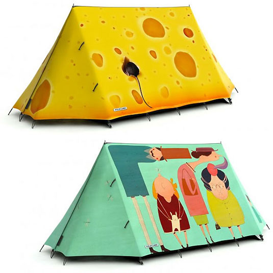 Nietypowy namiot na campingu : fieldcandy