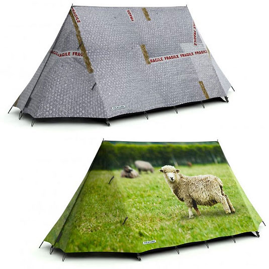 Nietypowy namiot na campingu : fieldcandy