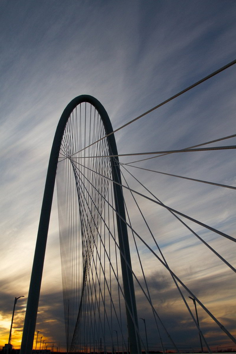 Projekt mostu w Dallas, USA : Santiago Calatrava