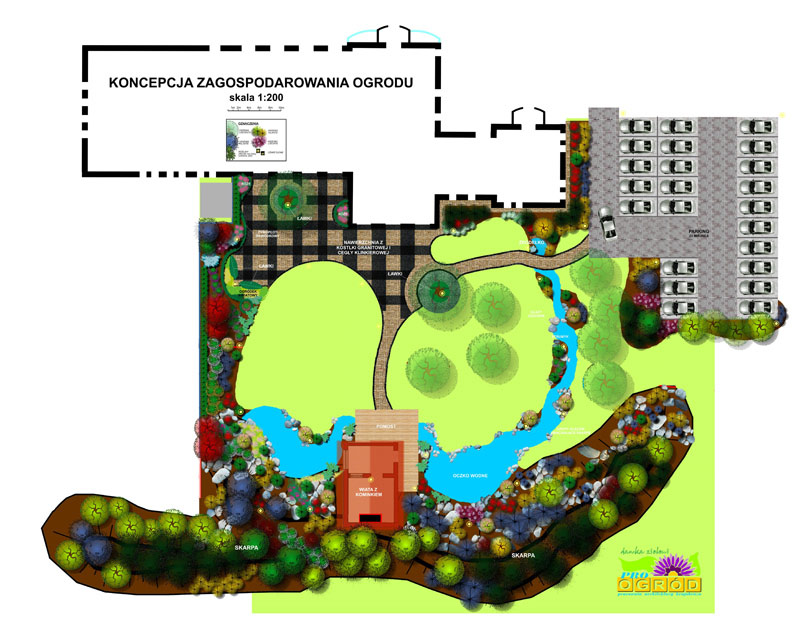 Bardzo ciekawy projekt ogrodu: pracownia Proogród