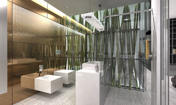 Projekt wnętrz dwupoziomowego apartamentu : Ejsmont
