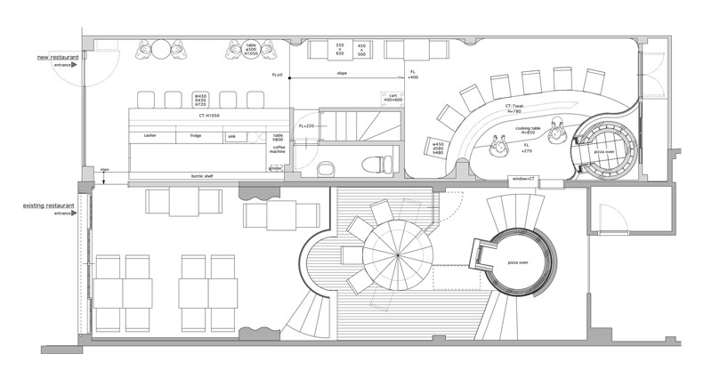 Projekt wnętrza restauracji : 07BEACH Architectural Design Studio