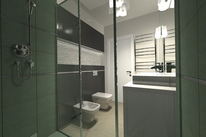 Stylowy apartament w Ustroniu : Projekt Kwadrat