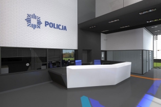 Budowa modułowa komisariatu policji: Archimed, Warszawa