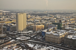  Warszawa moje miasto. Panorama Warszawy. Widok z PKiN.