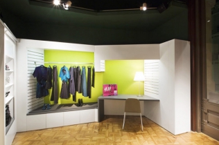 Projekt wnętrza sklepu : H&M, Barcelona