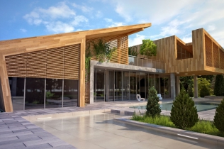 Dom jednorodzinny z basenem : Bracia Burawscy Architekci