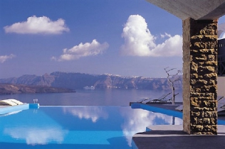 Hotel na wyspie Santorini