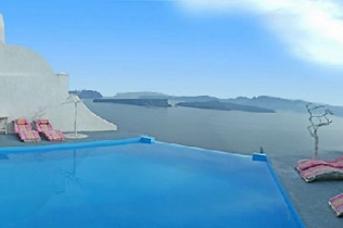 Hotel na wyspie Santorini