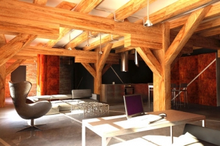 Loft w starym spichlerzu : Genius Loci Architekci