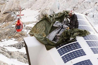 Modułowa konstrukcja na Mt.Blanc