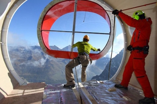 Modułowa konstrukcja na Mt.Blanc