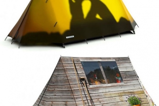 Nietypowy namiot na campingu : fieldcandy