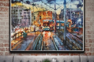 Paweł Gładkow, Evening tram, 2018