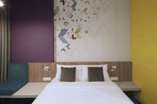 Wnętrza hotelu sieci ibis Styles we Lwowie