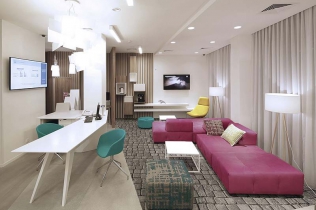 Wnętrza hotelu sieci ibis Styles we Lwowie