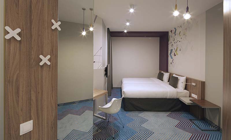 Wnętrza hotelu sieci ibis Styles we Lwowie