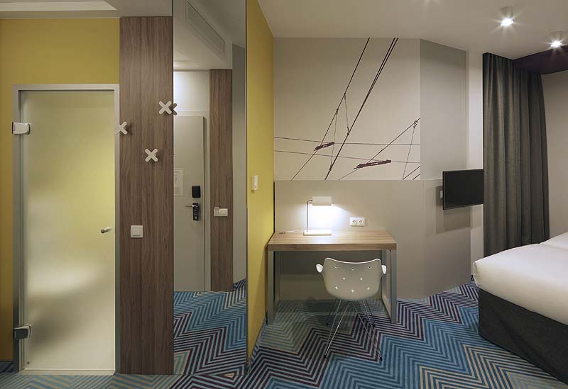 Wnętrza hotelu sieci ibis Styles we Lwowie