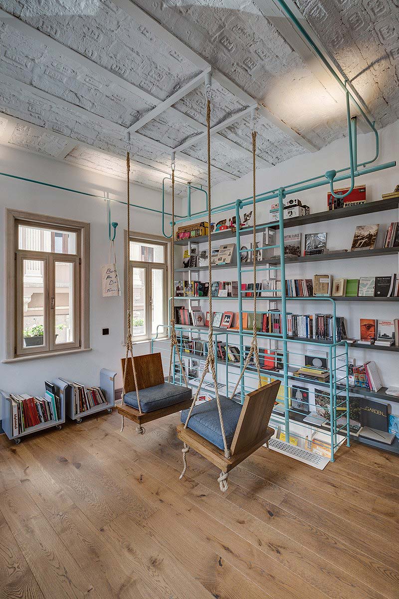 Wnętrze z charakterem – księgarnia