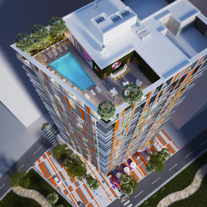 MyBrickell w Miami : kompleks zaprojektowany przez Karima Rashida